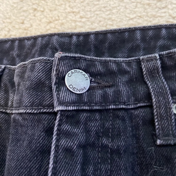 Carmar Denim Black Straight Leg Ripped Jeans - Picture 4 of 5